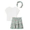thumbnail image 2 of Ensemble 3 pièces avec jupe-short George pour petites filles, 2 of 3