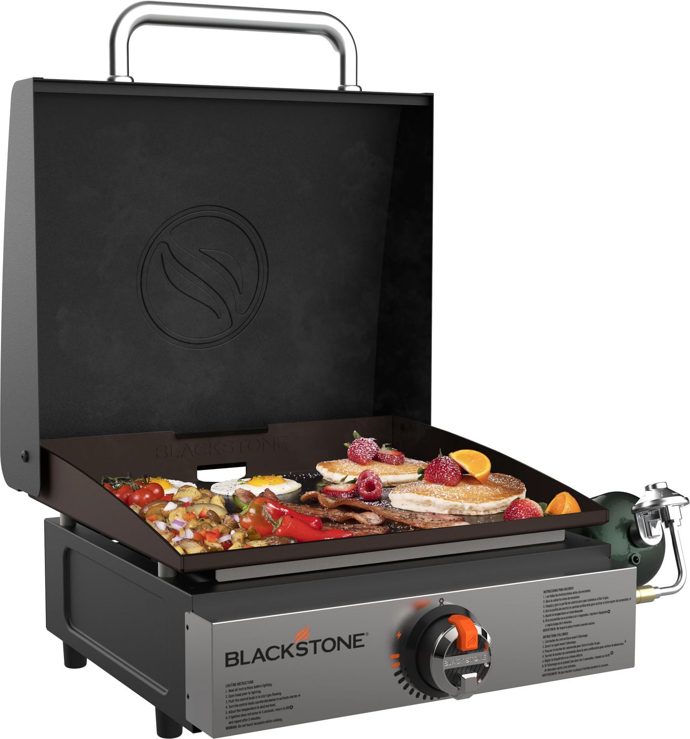 Blackstone 17 Portable Griddle with Hood Black Walmart