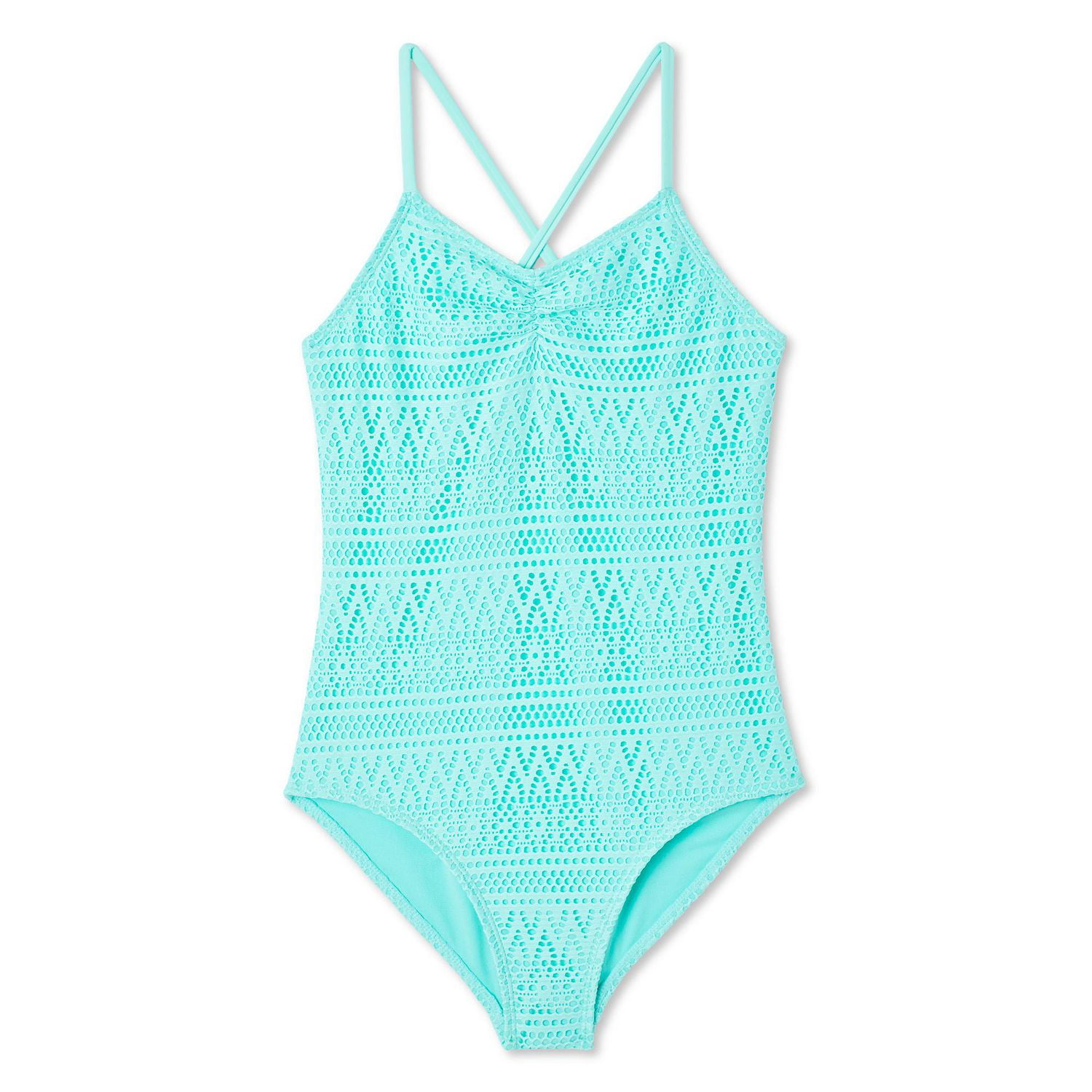 George Girls' Crochet Swimsuit 1-Piece, Sizes XS-XL