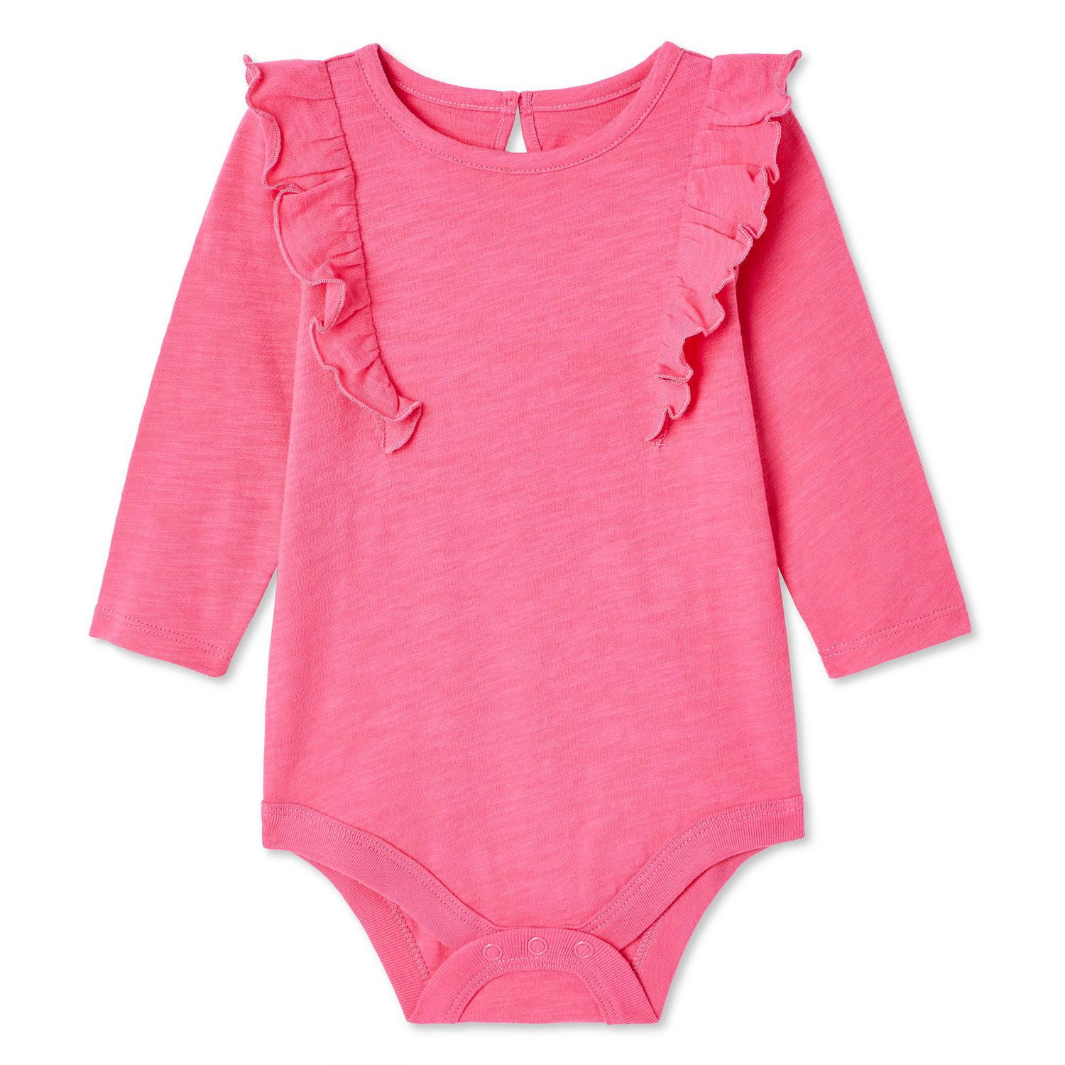 George Baby Girls' Ruffle Bodysuit, Sizes 0-24 months