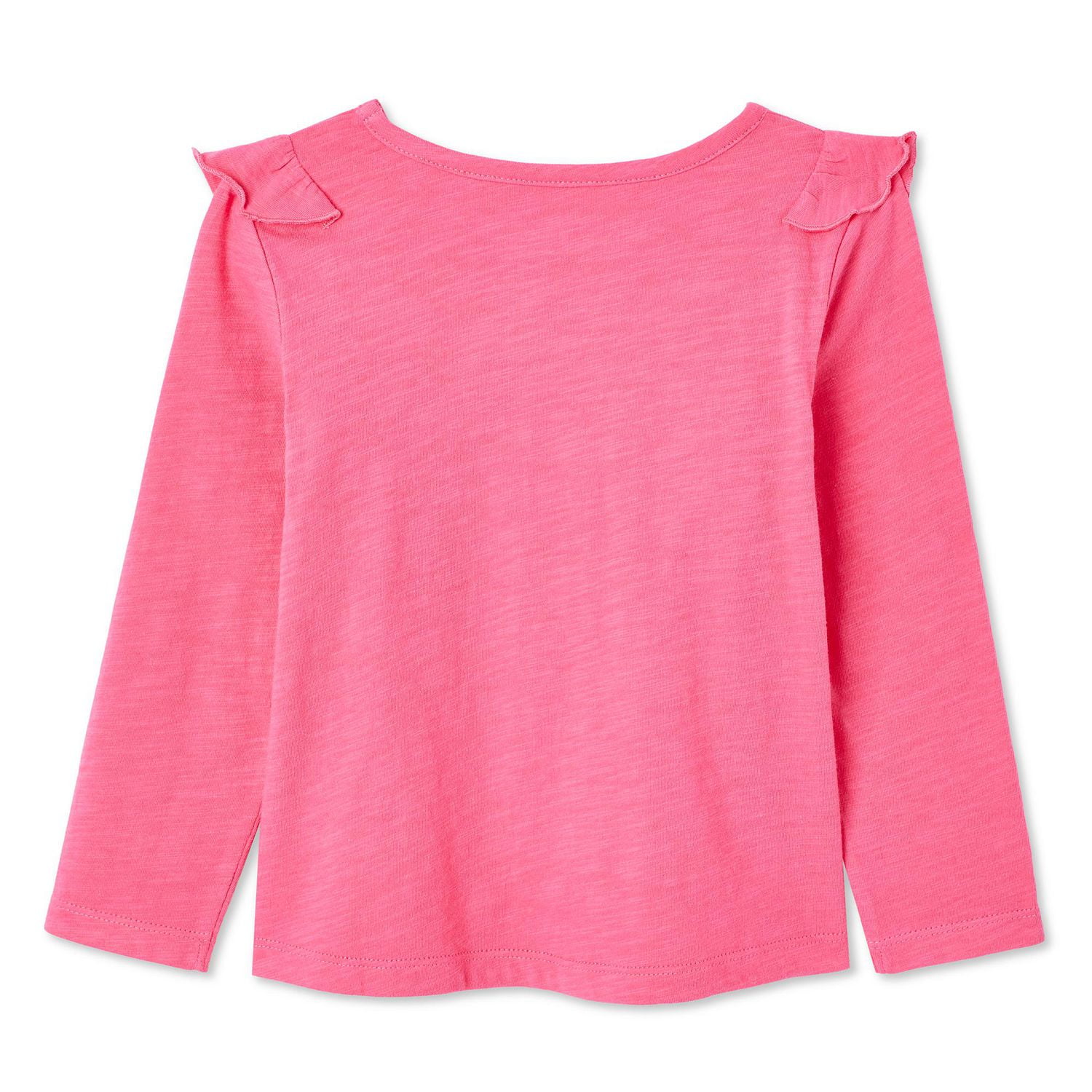 George Toddler Girls' Ruffle Long Sleeve Tee, Sizes 2T-5T
