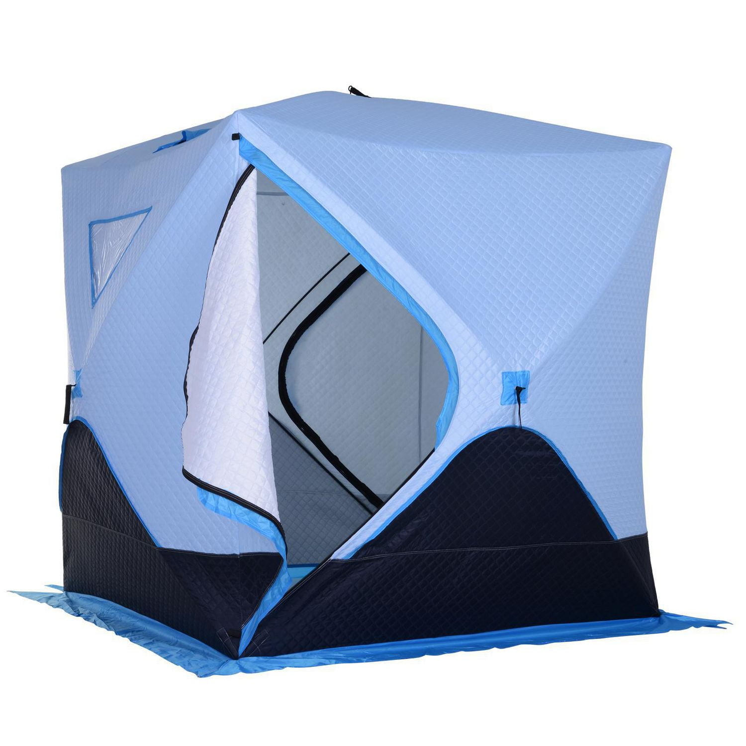 Buy Goture Insulated Ice Fishing Shelter 4-6 Person,420D Water-Resistant Ice  Fishing Tent,Portable Pop-Up Ice Fishing Shanty,Thermal Hub Ice Tents with  Carrying Bag, Ice Anchors Online at Low Prices in India 