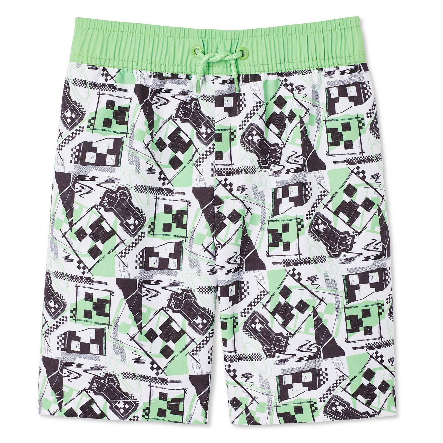 Minecraft Boys' Swim Trunk, Sizes XS-L