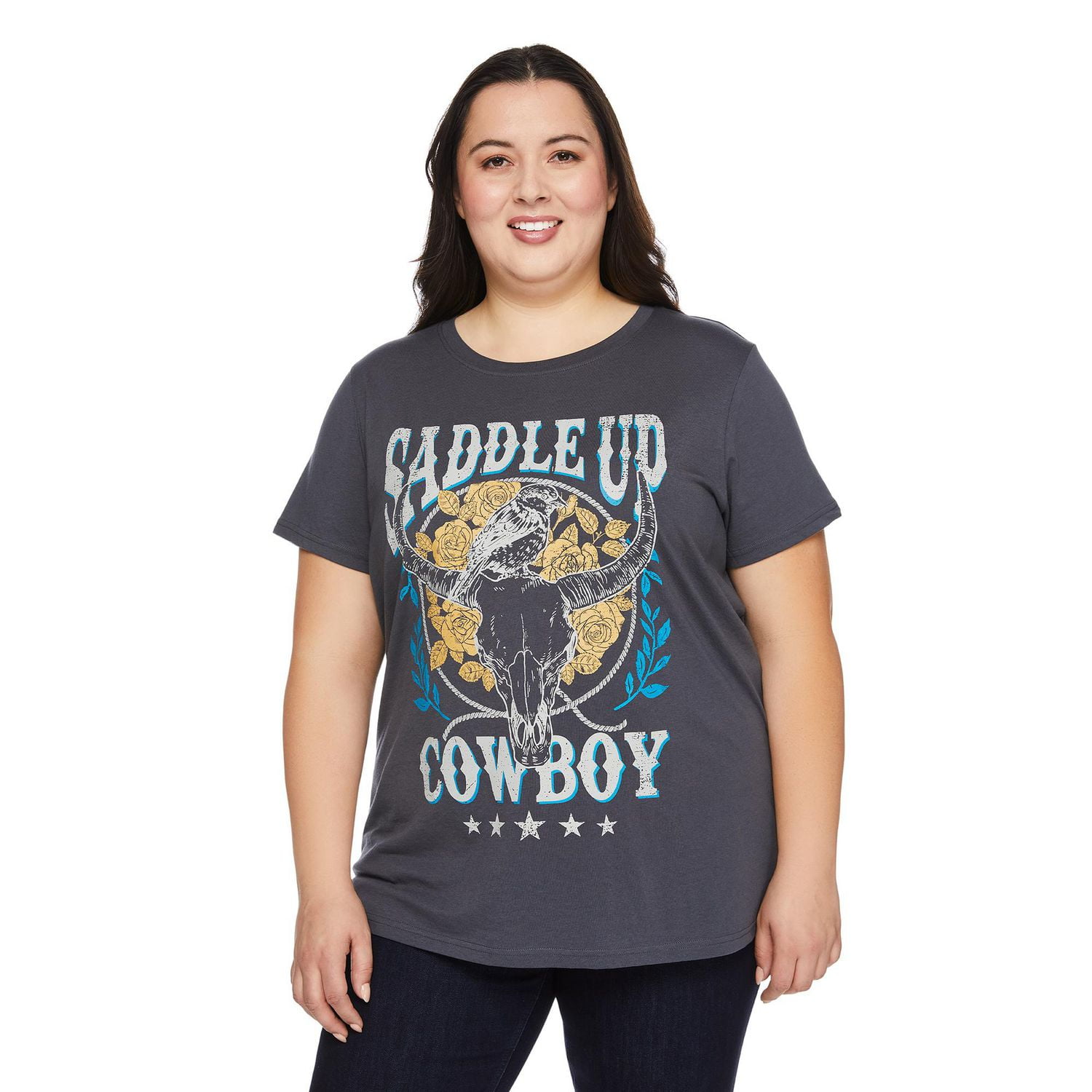 The Pink Closet Women's Plus Saddle Up Tee