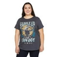 thumbnail image 1 of The Pink Closet Women's Plus Saddle Up Tee, 1 of 3