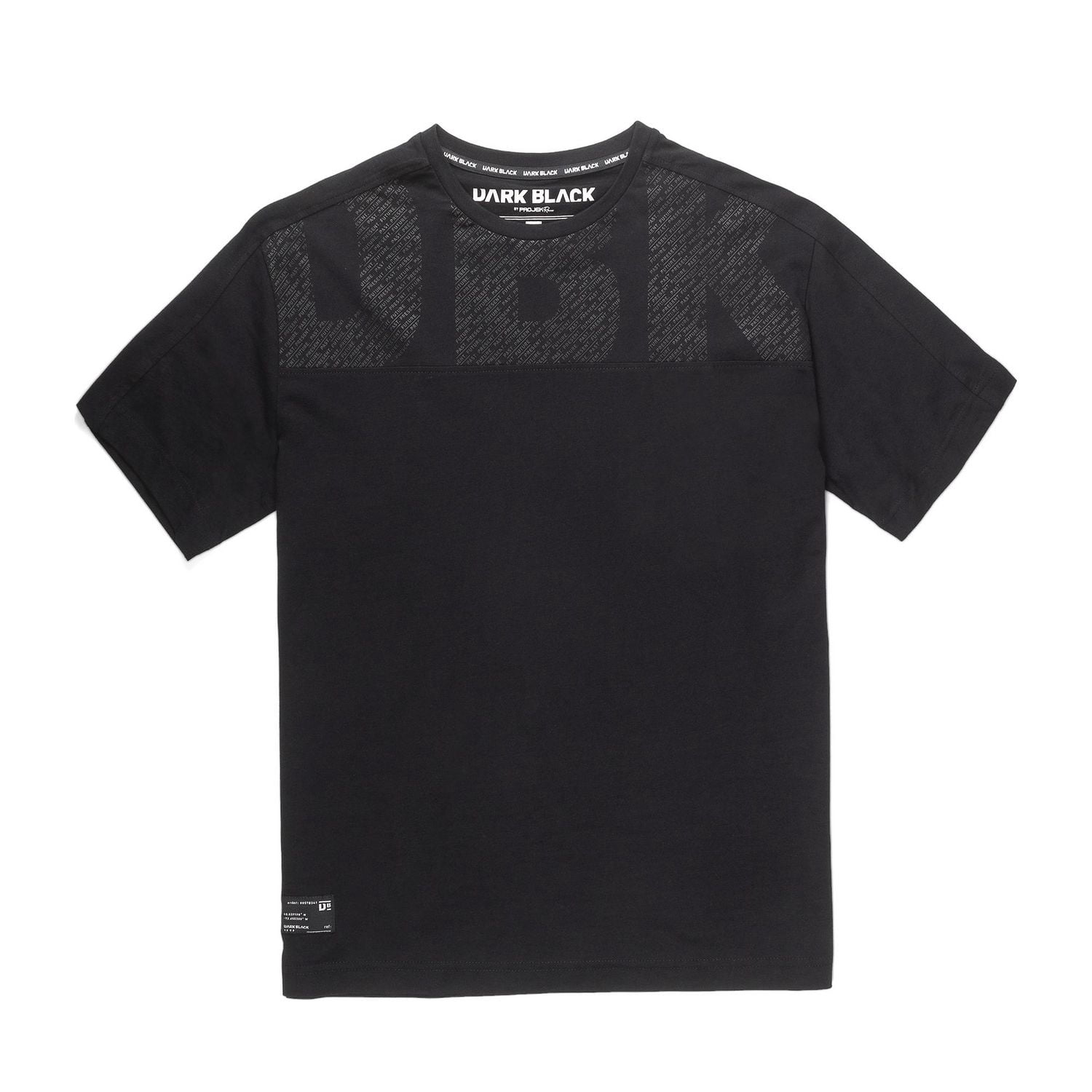 Dark Black Men's Short-Sleeve Graphic  T-Shirt