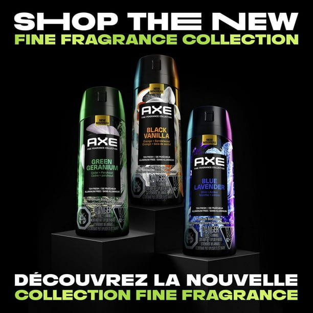 Axe Fine Fragrance Collection Men's Premium Deodorant Spray Blue