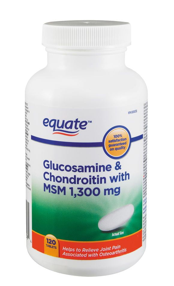 Equate Glucosamine & Chondroitin with Msm 1,300 mg Walmart Canada