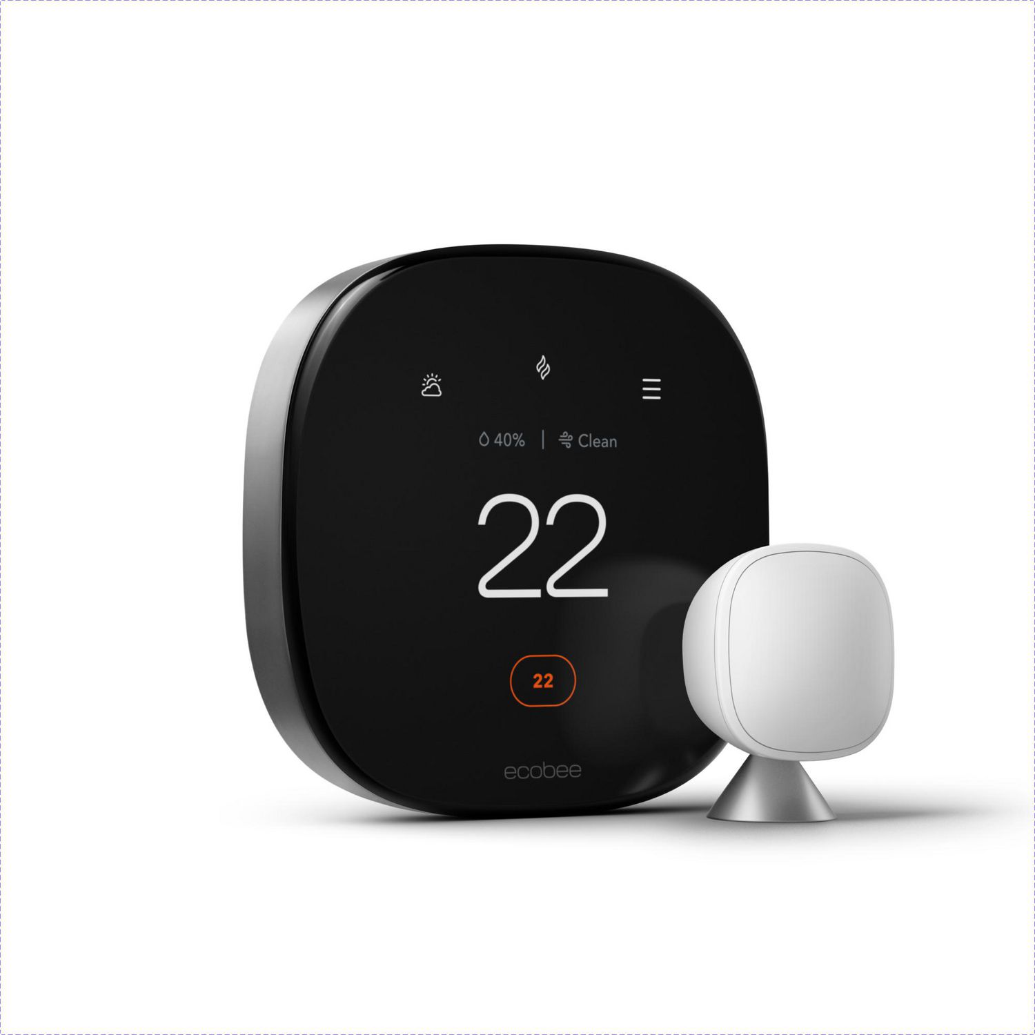 Thermostat SmartThermostat Premium d'ecobee avec Siri et moniteur de  qualité de l'air - Apple (CA)