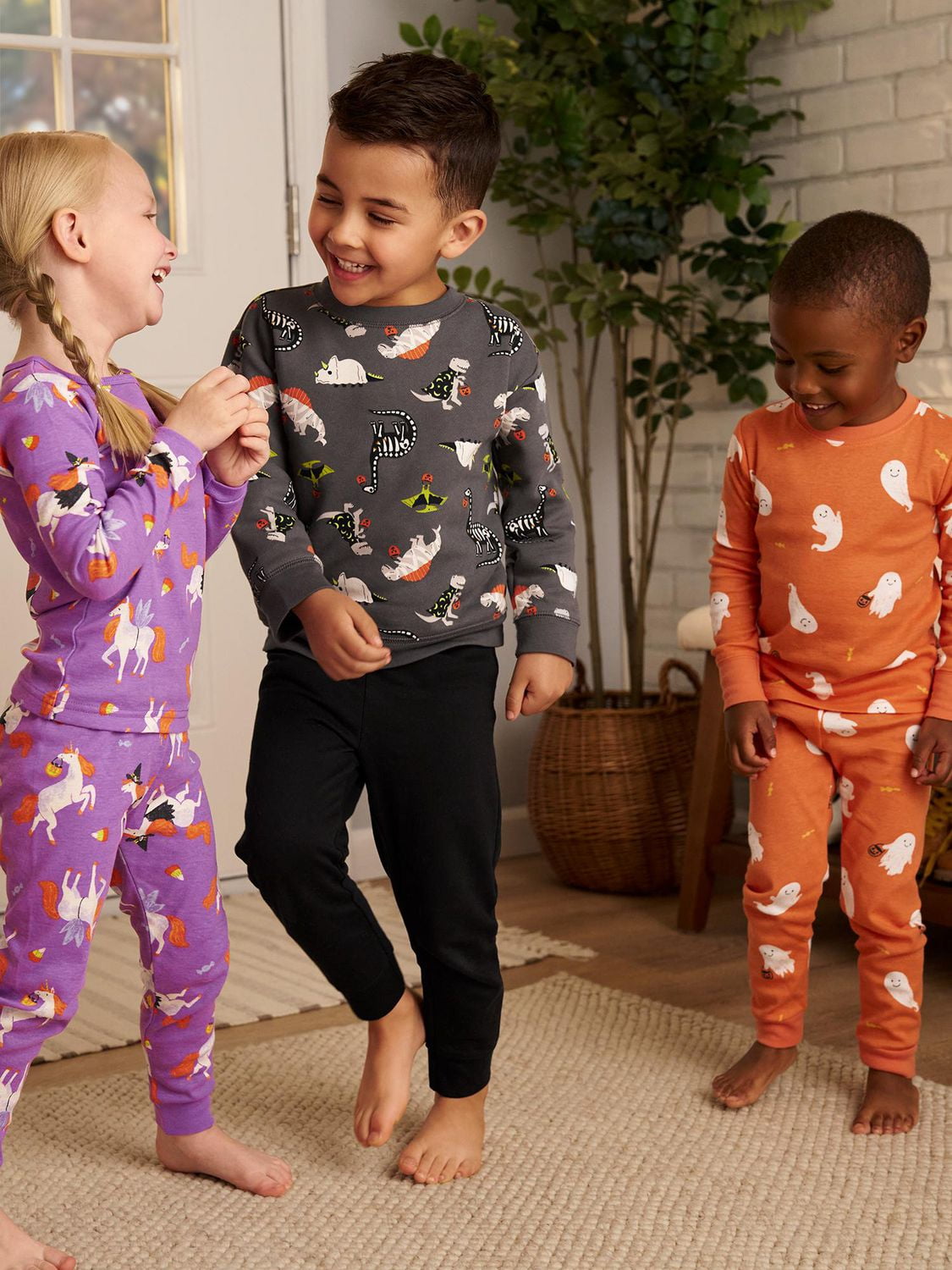 Carter's Child of Mine TN 2PCs PJs - Orange Ghost