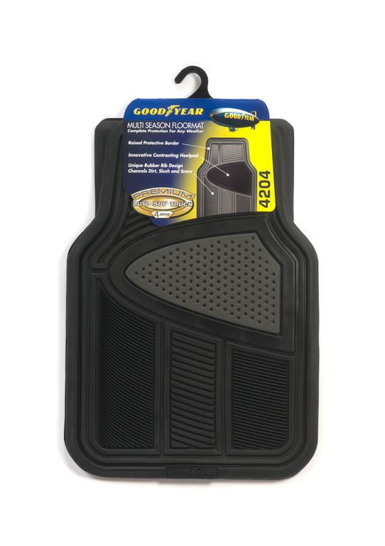 Premium Goodyear Rubber Multi Season Mat Set Black Black Walmart Canada