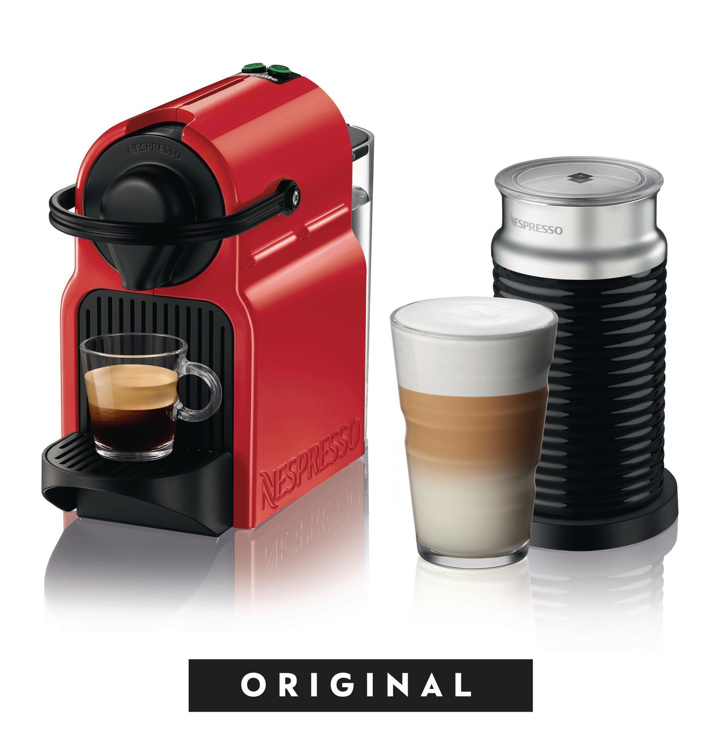 Nespresso® Inissia Espresso Machine by Breville with Aeroccino Milk ...