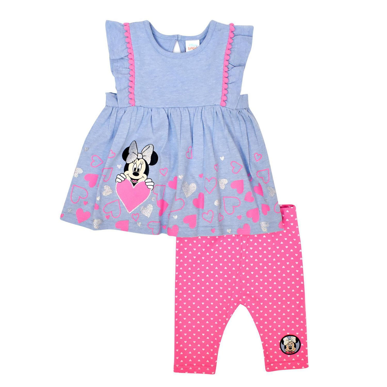 Disney Girls Minnie Mouse 2 pc jersey Legging and Top Set | Walmart Canada