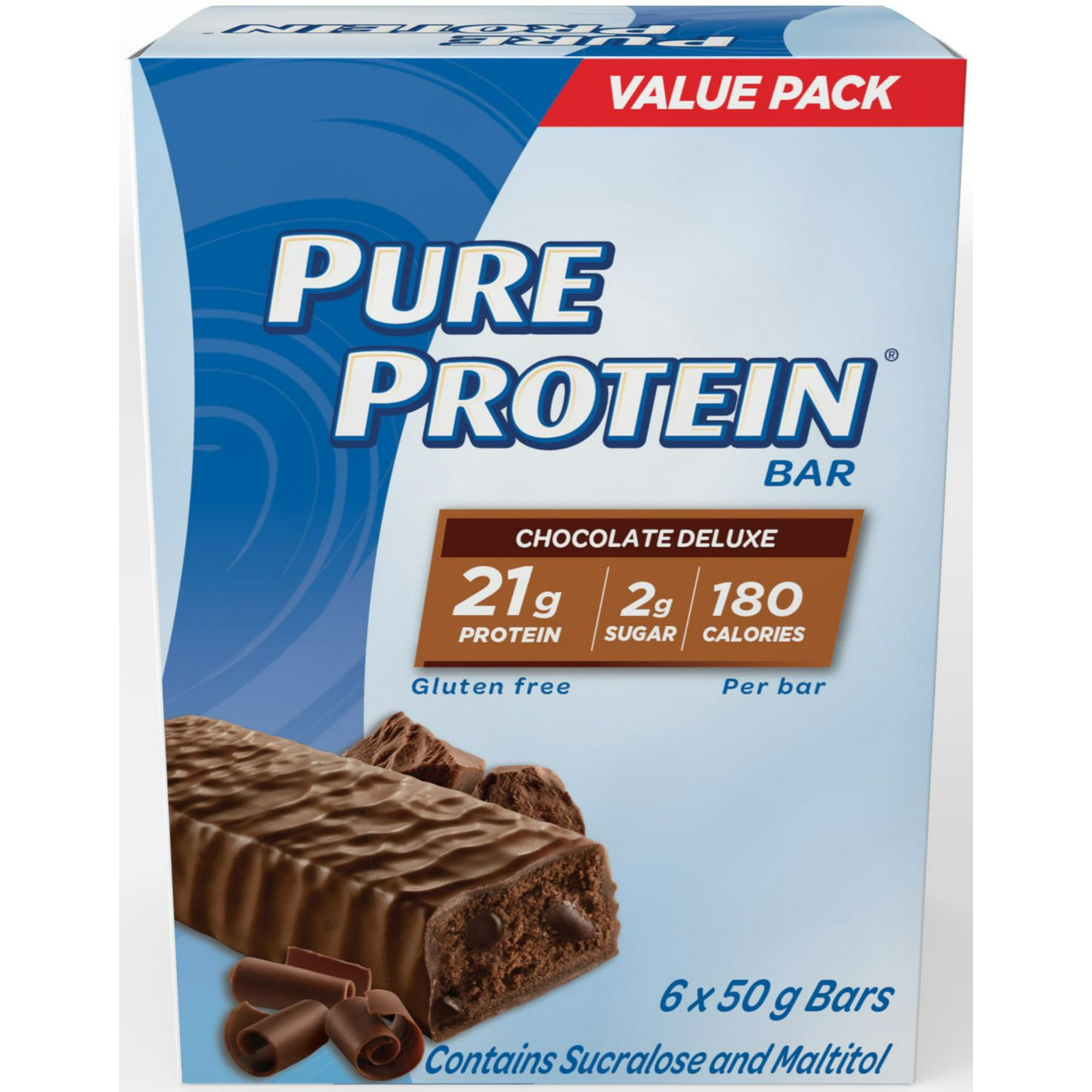 Pure Protein Gluten Free Chocolate Deluxe Bars, 6 x 50 g