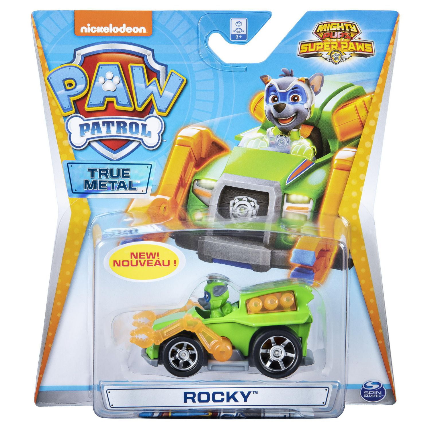 paw patrol mighty pups metal cars