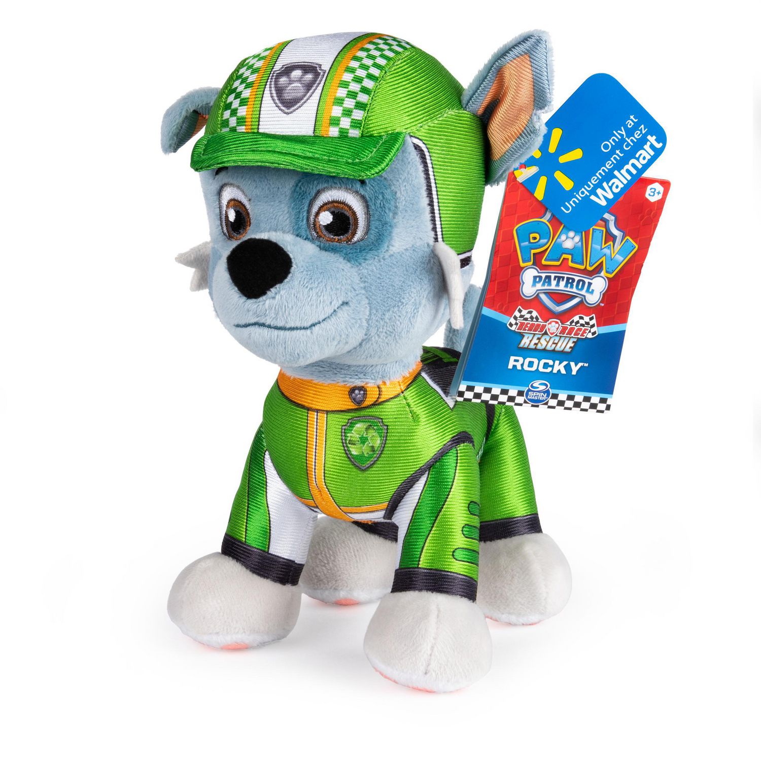 PAW Patrol, 8-Inch Ready, Race, Rescue Rocky Plush, Exclusive, for Kids Aged 3 and Up | Walmart Canada
