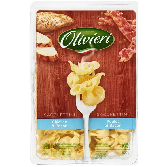 Sacchettini Olivieri à poulet et bacon 1x 600g