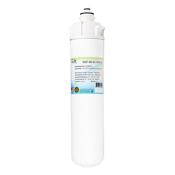 Remplacement du filtre Everpure EV9693-21 ​​SGF-96-30 VOC-B par Swift Green Filters