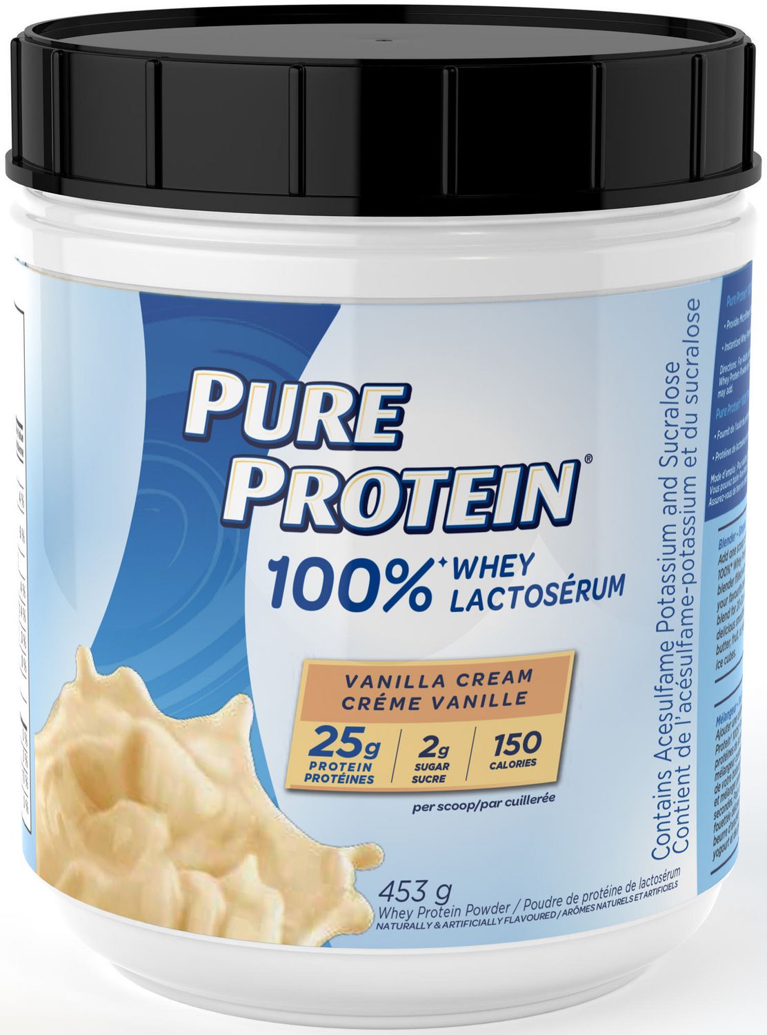 Pure Protein Whey Powder Vanilla Cream 453g Walmart Canada