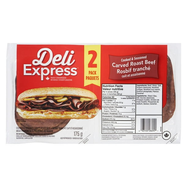 Deli Express Roast Beef, 175g Walmart.ca