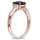 Tangelo 1.33 Carat T.G.W Garnet and Diamond-Accent 10 K Rose Gold Ring - image 3 of 4