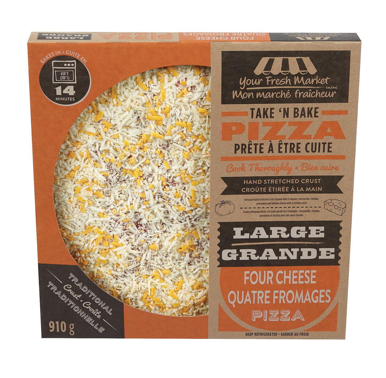 Your Fresh Market Take 'N Bake Four Cheese Pizza Walmart Canada