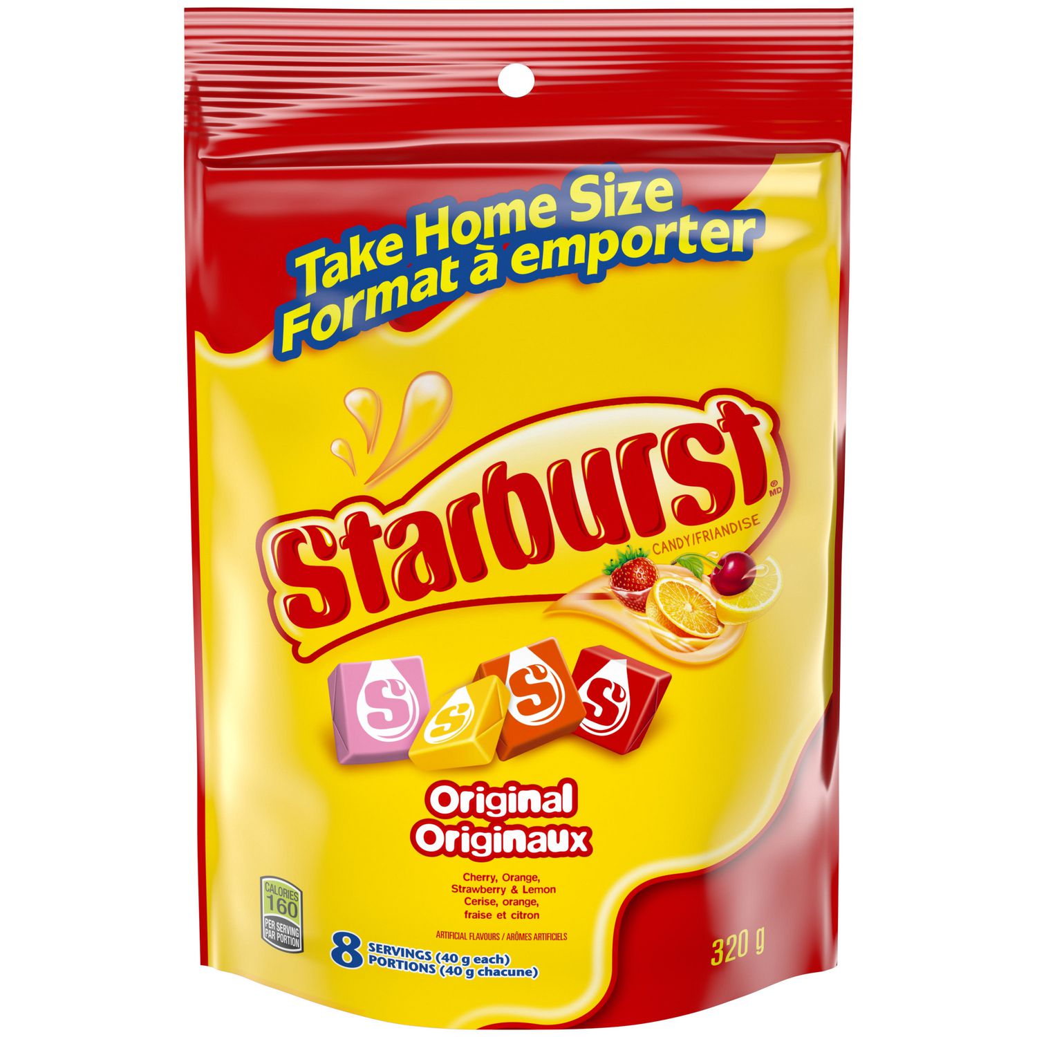 Starburst Original Fruit Chews Candy Stand Up Pouch Walmart Canada