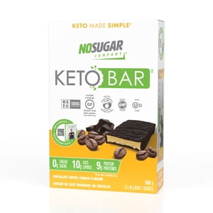 No Sugar Keto Bar Crunch de café au chocolat