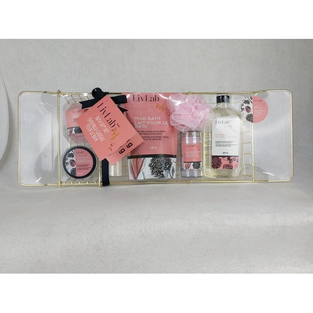 LivLab 8 Piece Bath Gift Set Basket, 8 Piece - Walmart.ca