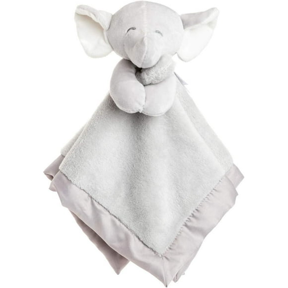Kids Preferred Carter's Elephant Plush Stuffed Animal Snuggler Lovey Security Blanket - Grey