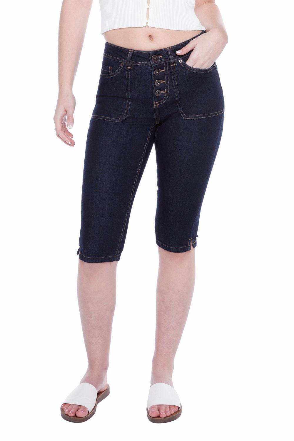 Jeaniologie ™ Ladies Mid Rise Capri