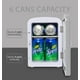Coors Light Mini réfrigérateur 4 L, glacière portable 6 canettes, gris (4,2 quarts/4 litres) – image 4 sur 9