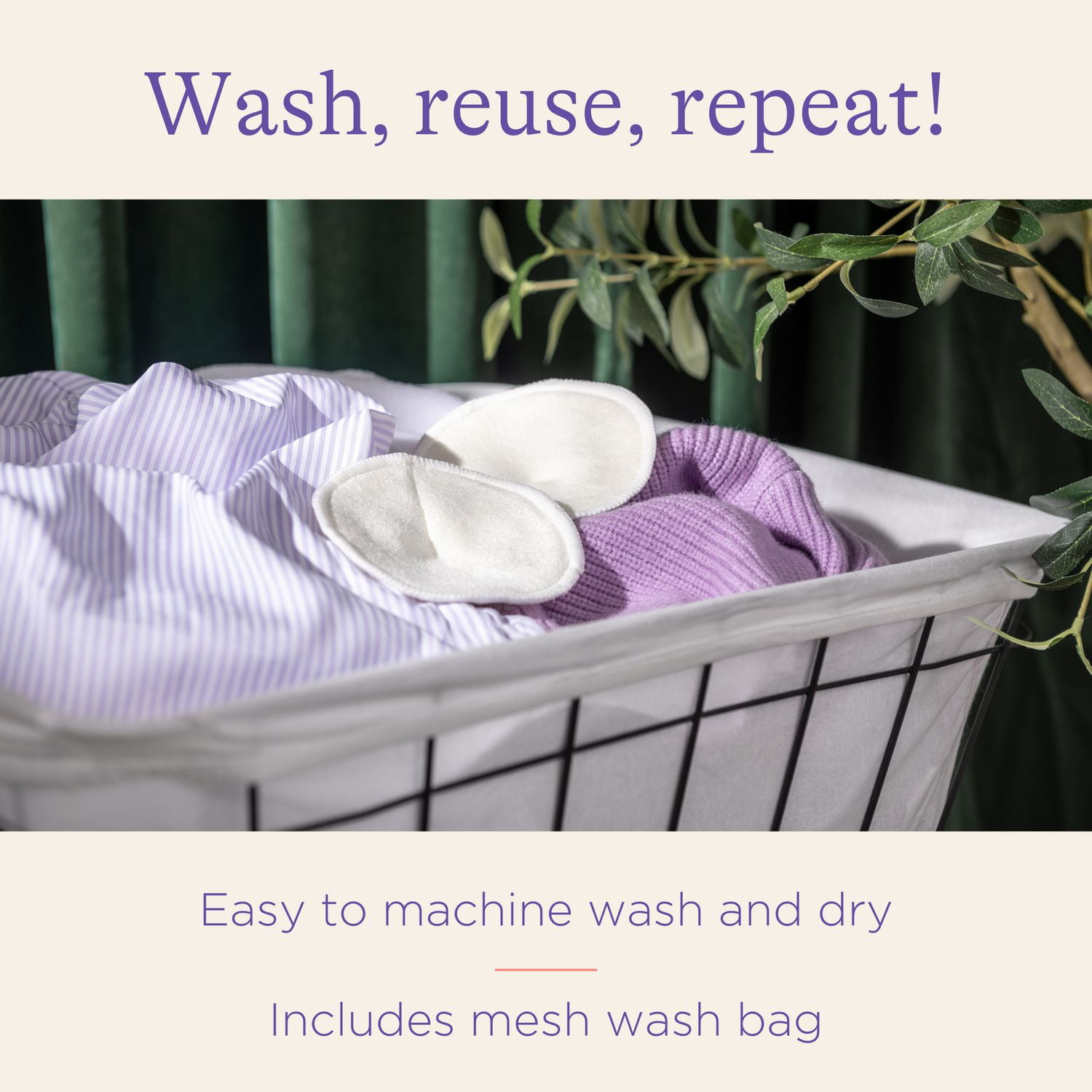 LANS WASHABLE NURSING PADS 10CT , Pads for leak-proof confidence