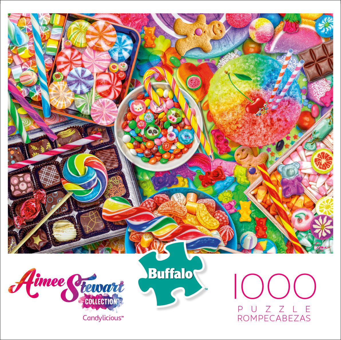 Buffalo Games CANDYLICIOUS AIMEE STEWART COLLECTION 1000 Piece Puzzle NEW 