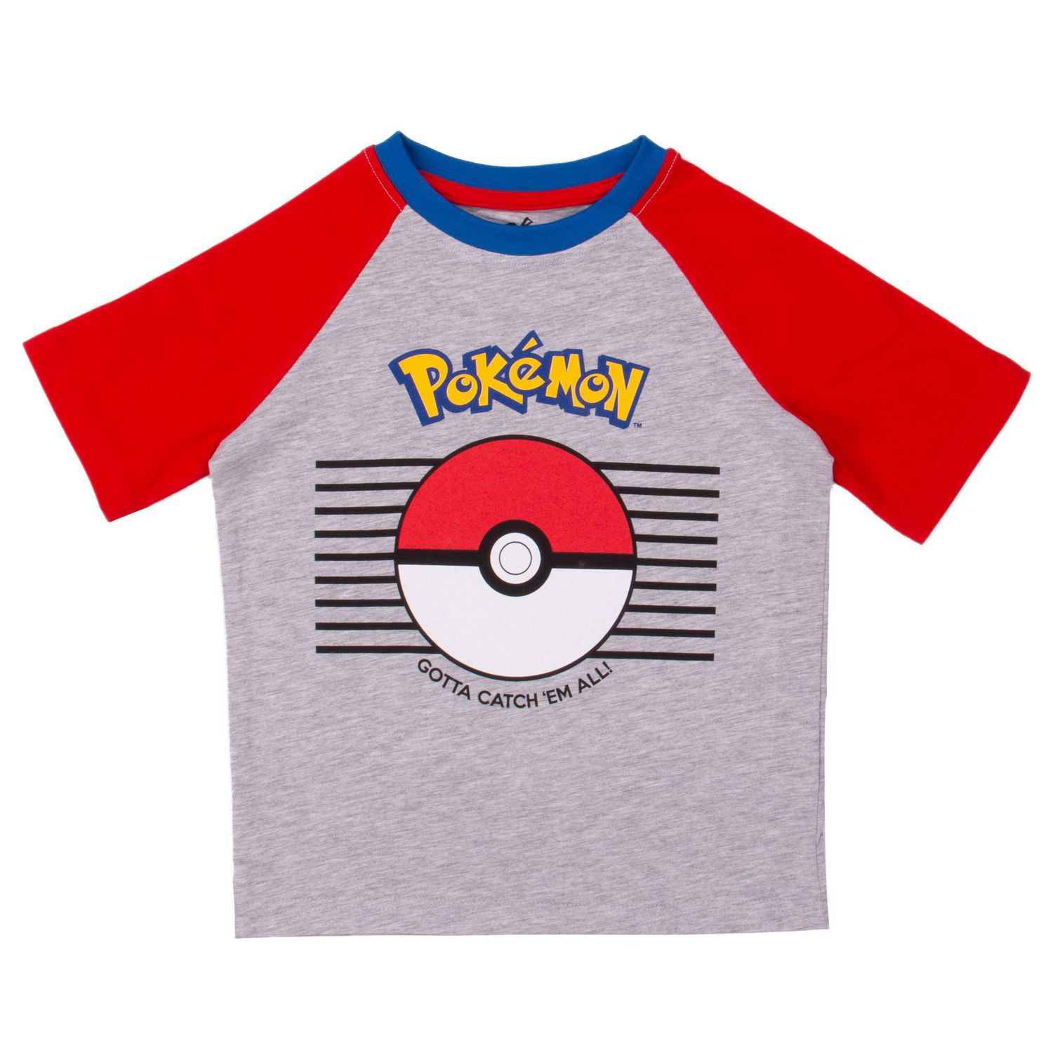 Pokemon Boys short sleeve raglan tee