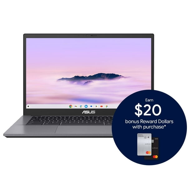 ASUS Chromebook Plus CX3402CBA 14.0 Full HD Chromebook Laptop (Intel i3- 1215U