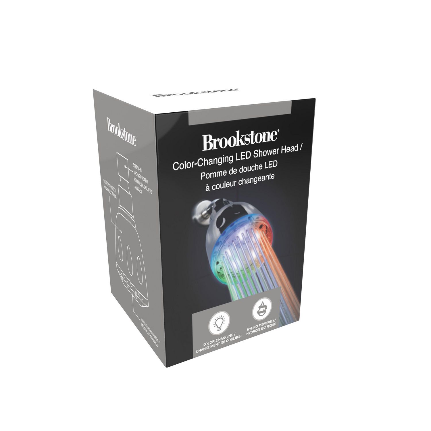 Brookstone Colour Changing LED Shower Head Walmart.ca