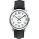 Montre analogique classique au bracelet en cuir noir et cadran blanc Easy ReaderMD de TimexMD pour hommes – image 1 sur 1