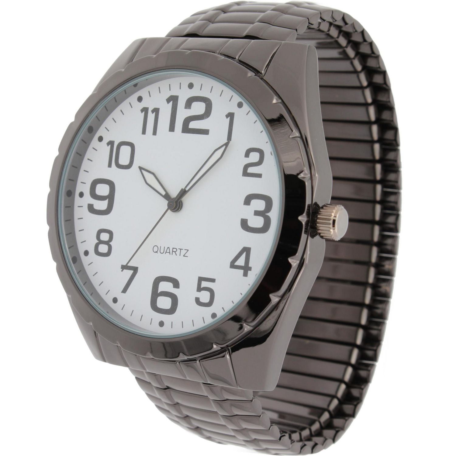 Montre George à acier bracelet extensible pour hommes Montre pour hommes extensible