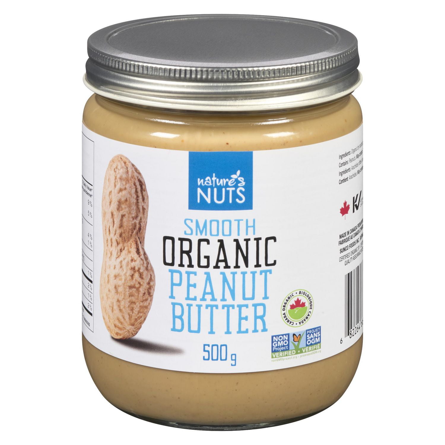 Nature's Nut Smooth Organic Peanut Butter Walmart Canada
