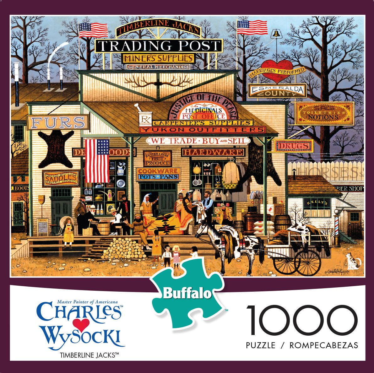 Buffalo Games Charles Wysocki Timberline Jacks 1000 Piece Jigsaw Puzzle