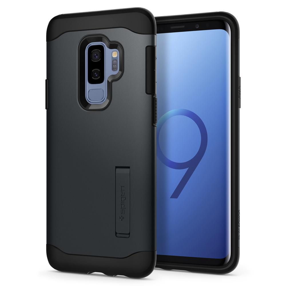 Spigen Slim Armor Case for Samsung Galaxy S9 plus, Metal Slate ...