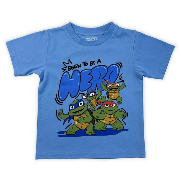 Teenage Mutant Ninja Turtles T-Shirt à manches courtes pour garçon en bas âge Tailles 2T à 5T