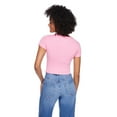 thumbnail image 3 of No Boundaries Women's Rib Baby Tee, 3 of 6