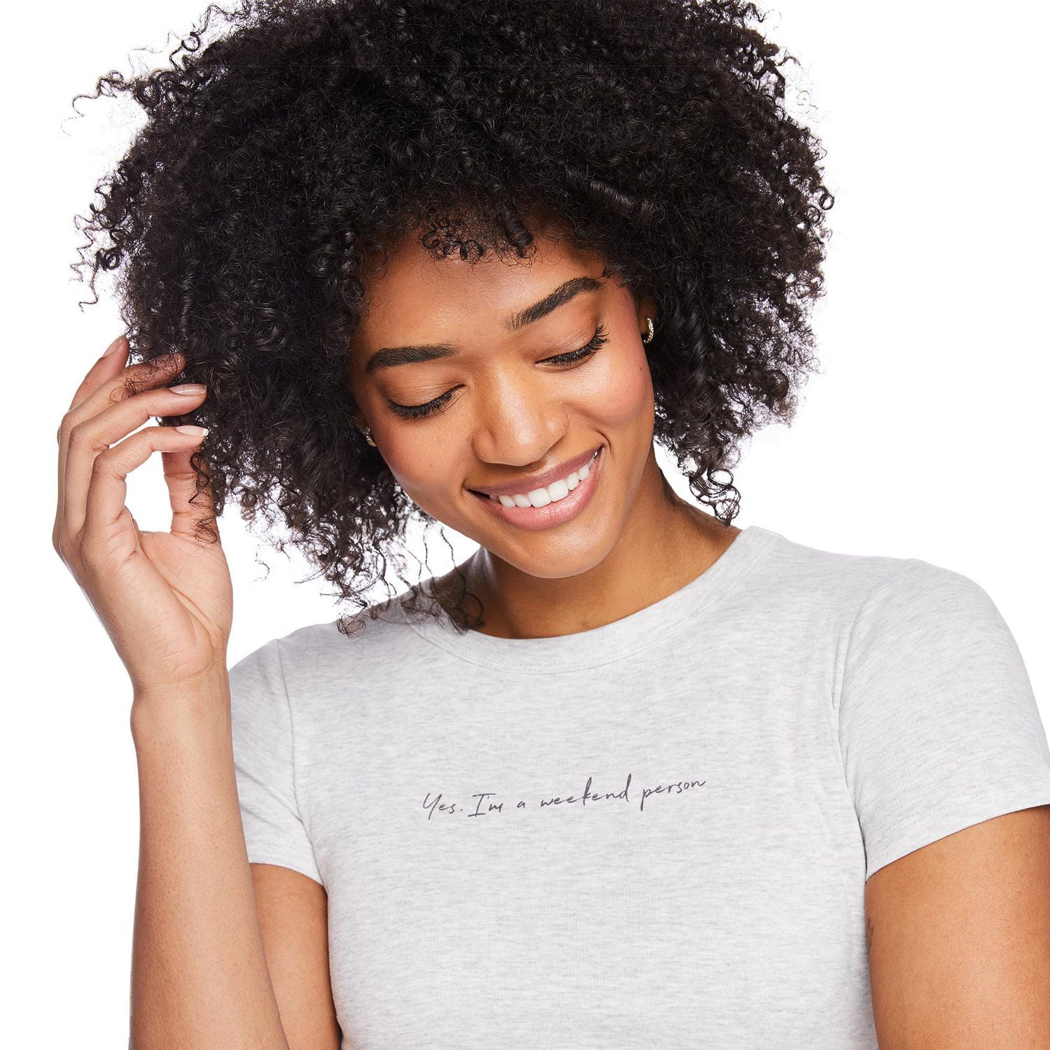 No Boundaries Women's Rib Baby Tee, Sizes XS-XXL
