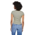 thumbnail image 3 of No Boundaries Women's Rib Henley Tee, 3 of 6