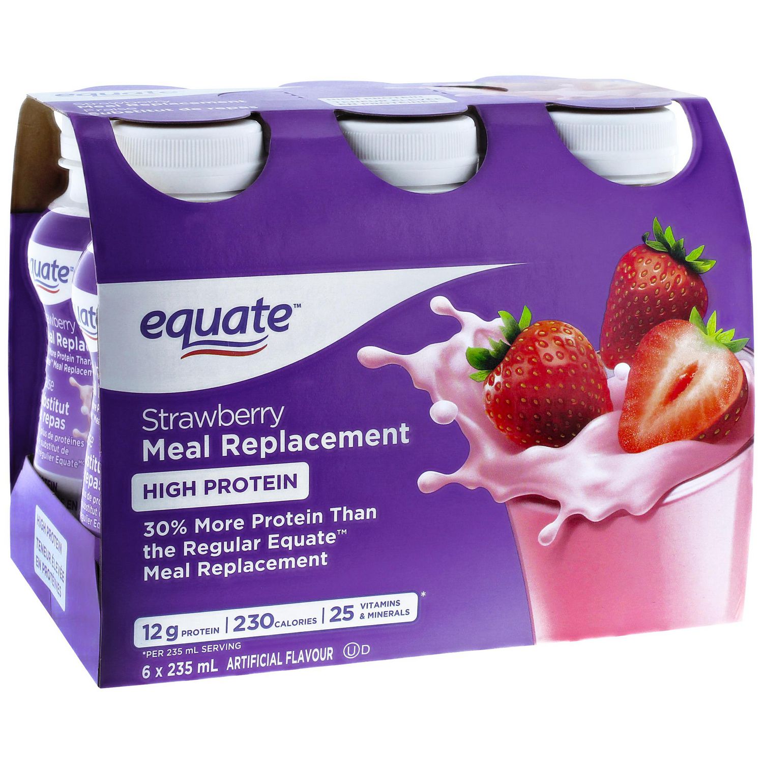 Equate High Protein Strawberry Meal Replacement