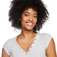thumbnail image 4 of No Boundaries Women's Rib Henley Tee, 4 of 6