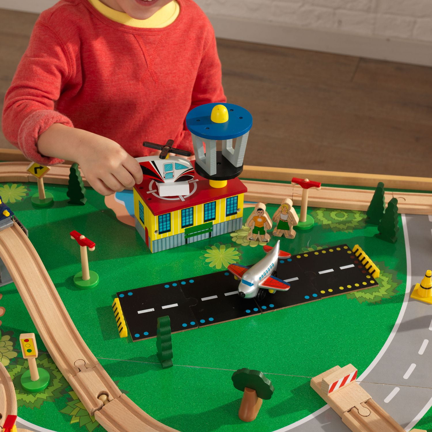 Kidkraft mountain waterfall clearance train set and table