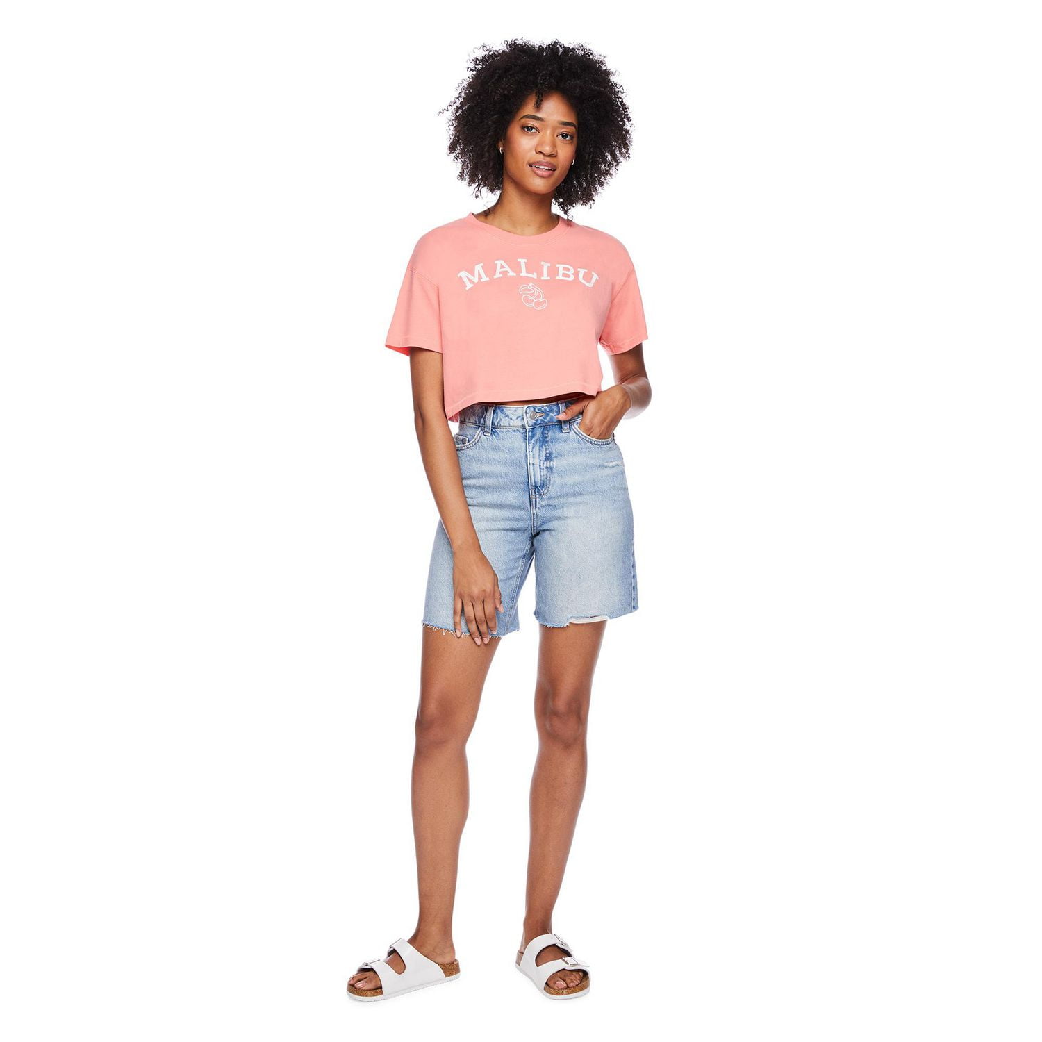 No Boundaries Women's Cropped Tee